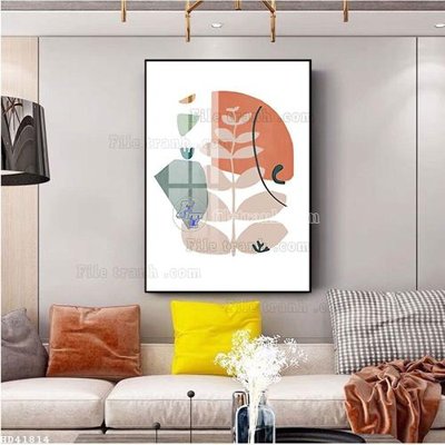 File tranh gốc PSD File bộ tranh treo hiện đại HD41814 còn nguyên layer