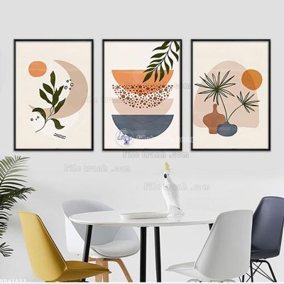 File PSD File bộ tranh treo hiện đại HD41823 (gốc) tách lớp chi tiết