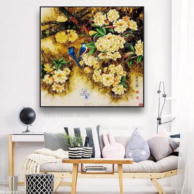 File tranh in trần 3D File bộ tranh treo hiện đại HD41826 (ảnh gốc)