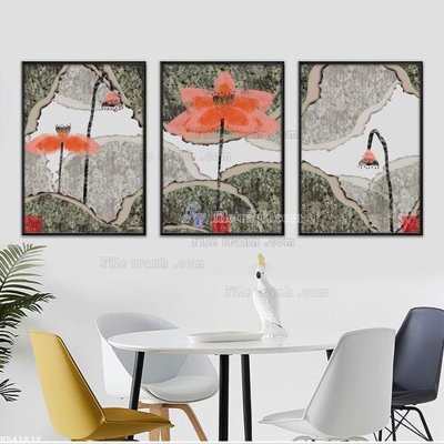 Tải file File bộ tranh treo hiện đại HD41838 (PSD) cho in tranh 3D