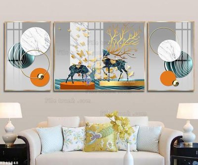 Tải file File bộ tranh treo hiện đại HD41848 (gốc) chủ đề tâm linh