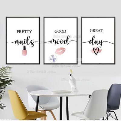 File gốc File bộ tranh treo hiện đại HD41860 (chuẩn màu) cho in offset