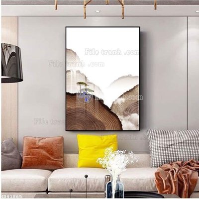 File ảnh File bộ tranh treo hiện đại HD41865 (gốc) trang trí khách sạn