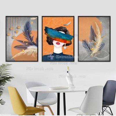 Tải file File bộ tranh treo hiện đại HD41938 (gốc) làm file quảng cáo