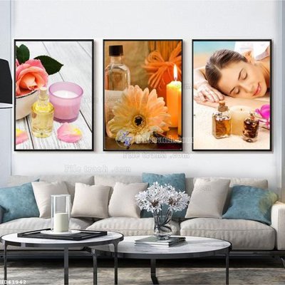 File gốc File bộ tranh treo hiện đại HD41942 (chuẩn màu) cho in offset