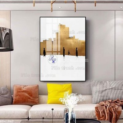 File in trần File bộ tranh treo hiện đại HD41947 (file gốc) phong thủy