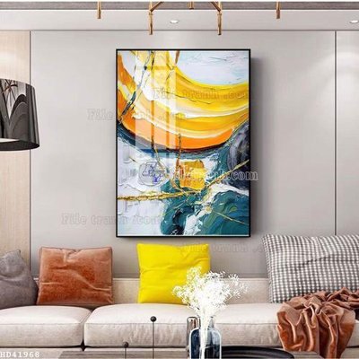 File gốc File bộ tranh treo hiện đại HD41968 (in tráng gương) sang trọng