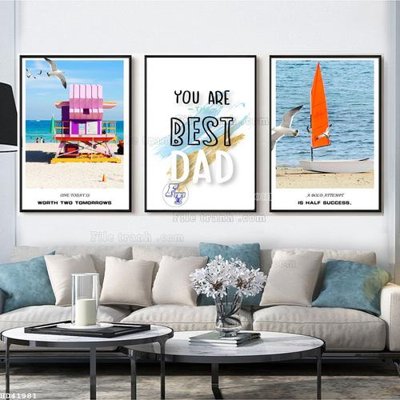 File gốc File bộ tranh treo hiện đại HD41981 (in mica) làm bảng hiệu