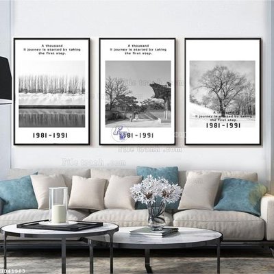 File tranh gốc in trần nhà File bộ tranh treo hiện đại HD41983 3D