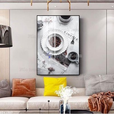 File tranh File bộ tranh treo hiện đại HD41987 (bản gốc) treo quán cafe