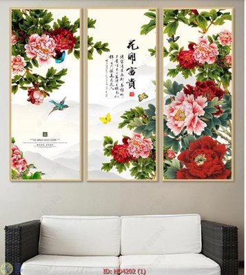 File gốc File tranh treo hiện đại HD4202 (in tráng gương) ốp tường