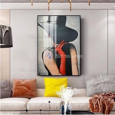 Tải file File bộ tranh treo hiện đại HD42052 (gốc) chủ đề phong thủy