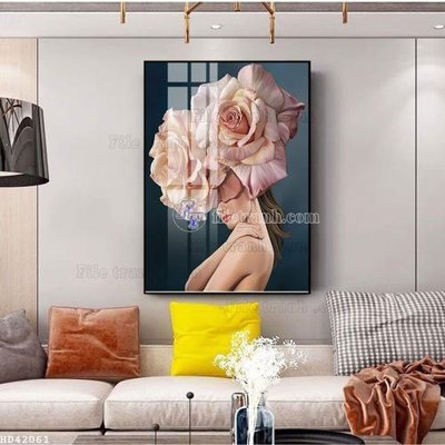 File in trần File bộ tranh treo hiện đại HD42061 (bản gốc 3D) sống động