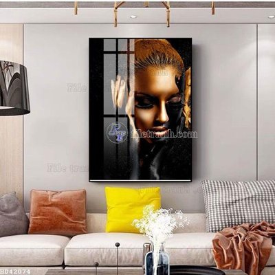 File ảnh File bộ tranh treo hiện đại HD42074 (gốc) dùng in Pano