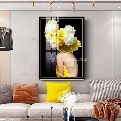 File tranh File bộ tranh treo hiện đại HD42084 (bản gốc) treo tường