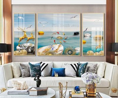 File gốc File bộ tranh treo hiện đại HD42108 (phong cách) cổ điển