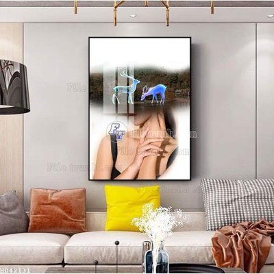 File tranh File bộ tranh treo hiện đại HD42131 (bản gốc) treo tường