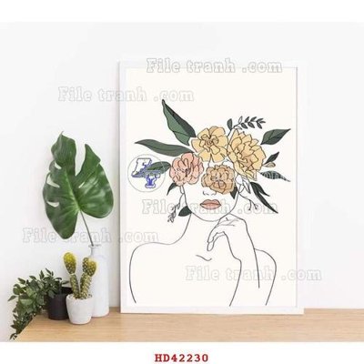 File in mica File tranh hiện đại treo tường HD42230 (bản gốc) siêu trong
