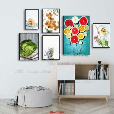 File gốc File tranh hiện đại treo tường HD42258 (in lụa) họa tiết 3D