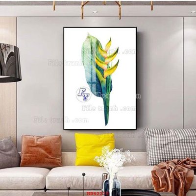 Hình ảnh file gốc in trần nhà File tranh hiện đại treo tường HD42275