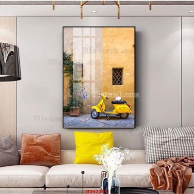 Download file File tranh hiện đại treo tường HD42284 (gốc) in mica đèn LED