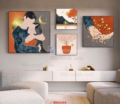 File gốc File tranh hiện đại treo tường HD42294 (cho in ấn) từ kho Filetranh