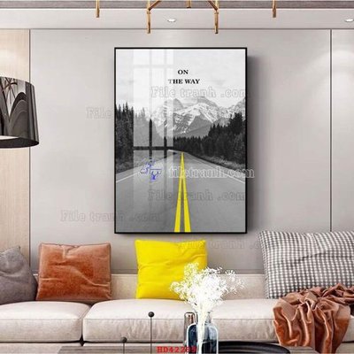 File tranh File tranh hiện đại treo tường HD42299 (gốc) in trên kính