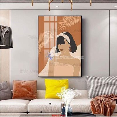 Download file gốc File tranh hiện đại treo tường HD42324 (in mica) trong suốt