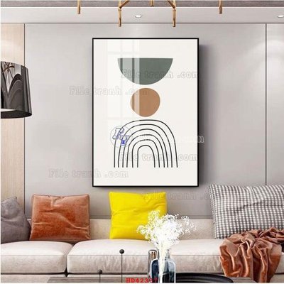 File gốc File tranh hiện đại treo tường HD42337 (in ấn) màu sắc trung thực