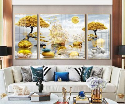 File gốc File tranh hiện đại treo tường HD42380 (in mica) trang trí