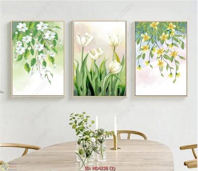 File tranh File tranh treo hiện đại HD4238 (ảnh gốc) in trần 3D