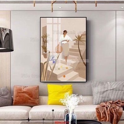 File tranh trang trí File tranh hiện đại treo tường HD42428 (file gốc)