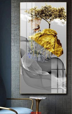 Tải file File tranh hiện đại treo tường HD42494 (gốc) chủ đề phong thủy