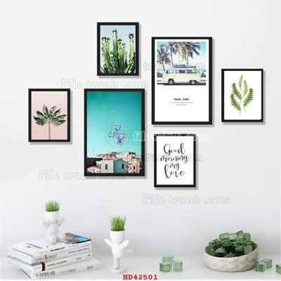 File gốc File tranh hiện đại treo tường HD42501 (in mica) làm bảng hiệu