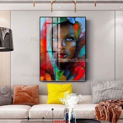 File gốc File tranh hiện đại treo tường HD42524 (in tráng gương) sang trọng