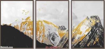 File gốc Tranh bộ hiện đại HD4257 (in lụa) trang trí tường