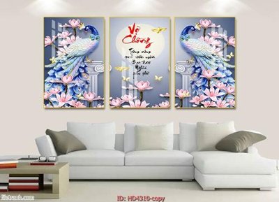 File in trần Tranh bộ hiện đại HD4310 (bản gốc) phong cảnh