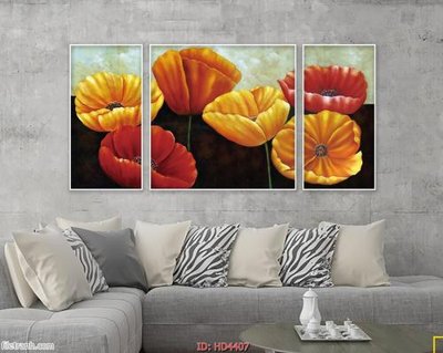 File in trần Tranh bộ hiện đại HD4407 (bản gốc) đại dương