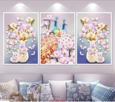 Download file Tranh bộ hiện đại HD4420 (chuẩn in) Tranh bộ hiện đại HD4420