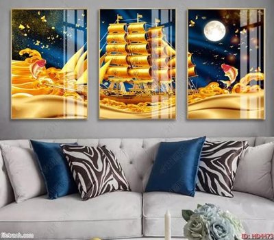 File tranh quảng cáo Tranh bộ hiện đại HD4473 (download file gốc)