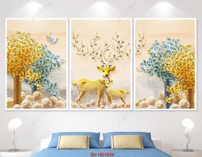 File tranh Tranh bộ hiện đại HD4569 (gốc) in film