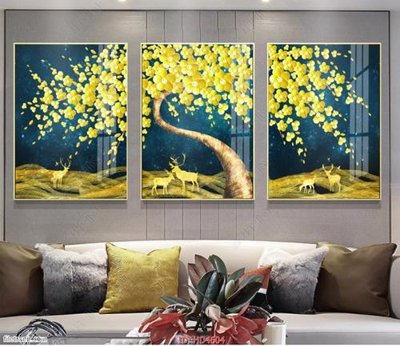 File gốc Tranh bộ hiện đại HD4604 (trang trí) phòng ngủ