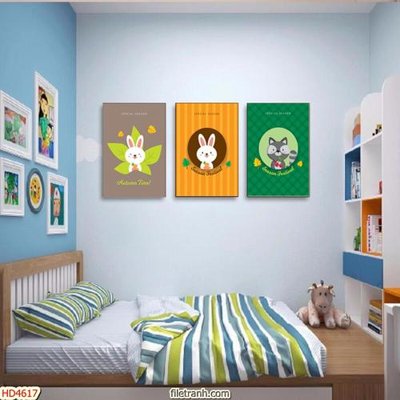 Tải file gốc Tranh bộ hiện đại HD4617 (in khổ lớn) không mờ