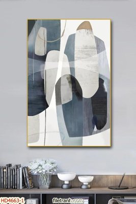 Tải file gốc Tranh bộ hiện đại HD4663 (in khổ lớn) không vỡ