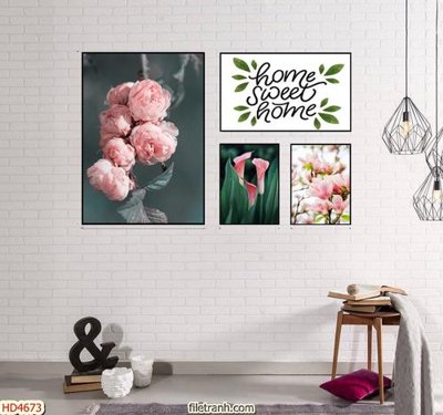 Tải file gốc Tranh bộ hiện đại HD4673 (bản PSD) còn layer