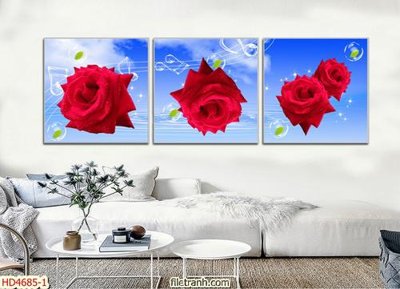 File gốc Tranh bộ hiện đại HD4685 (chuẩn màu) cho in offset