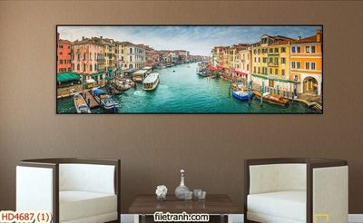 File tranh Tranh bộ hiện đại HD4687 (gốc) chủ đề con người