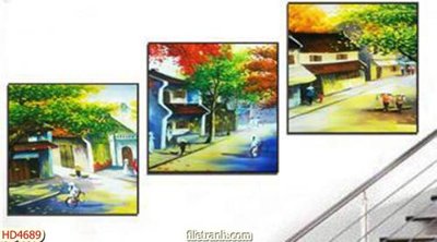 File gốc Tranh bộ hiện đại HD4689 (thiết kế) độc quyền