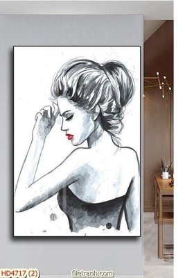 File in trần Tranh bộ hiện đại HD4717 (bản gốc) trời sao