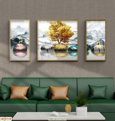 File gốc Tranh bộ hiện đại HD4719 (cho in ấn) từ Filetranh.com